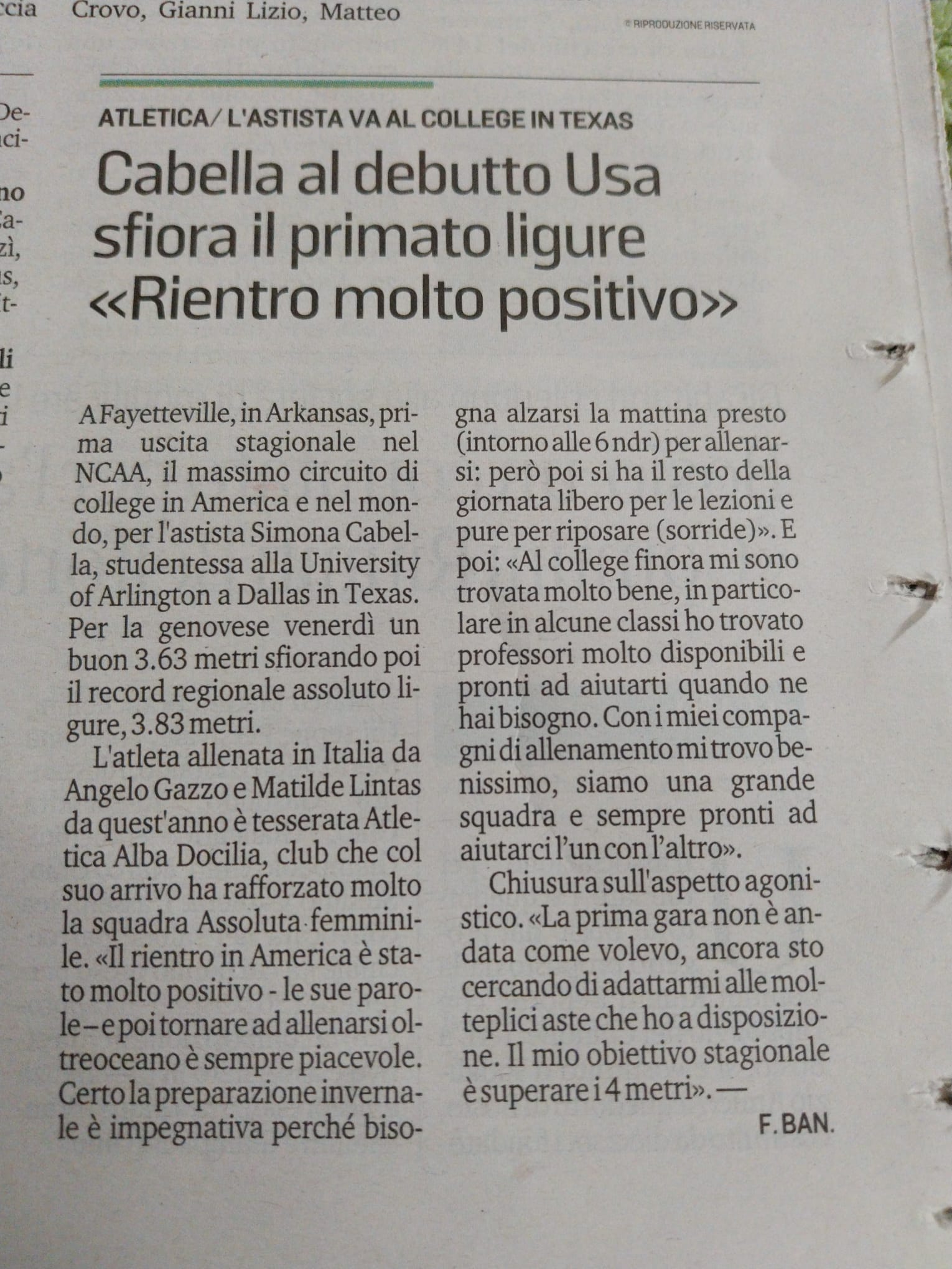 Rassegna Stampa 17/1/2023 – Secolo XIX Genova